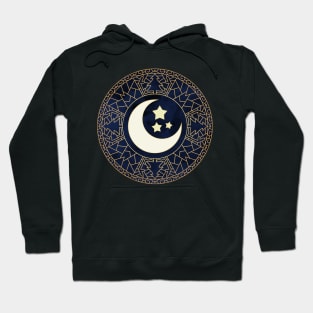 MANDALA MOON AND STARS Hoodie